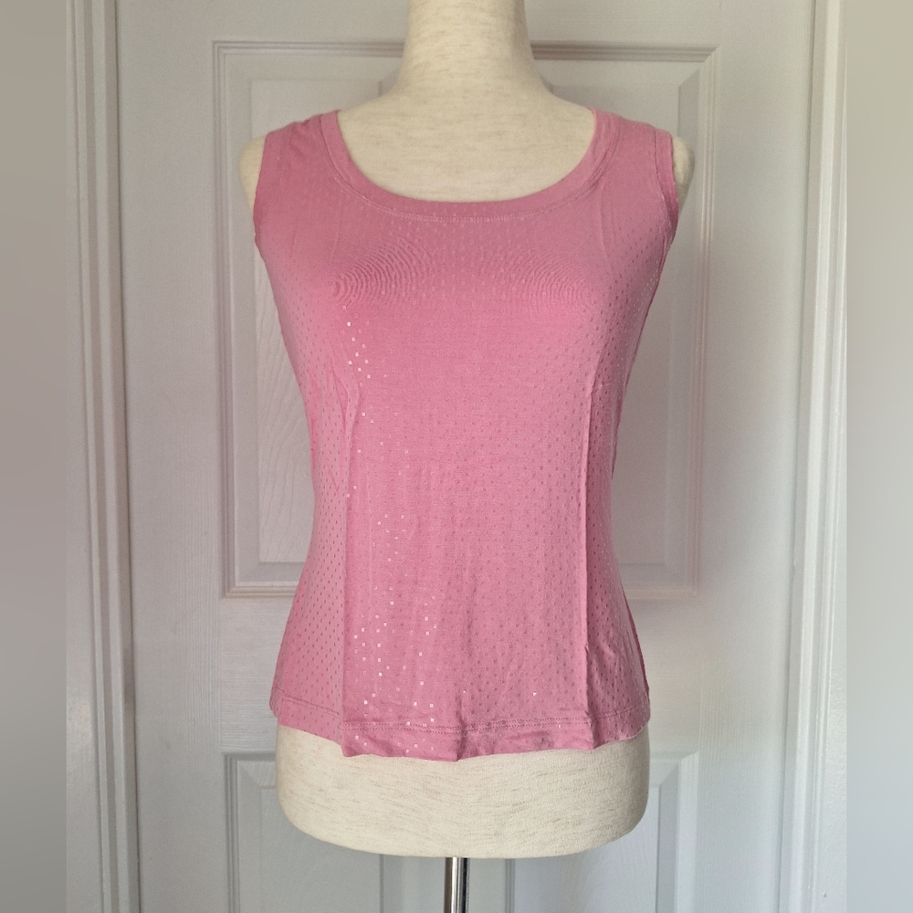 St. John‎ Sparkle Pink Sleeveless Top